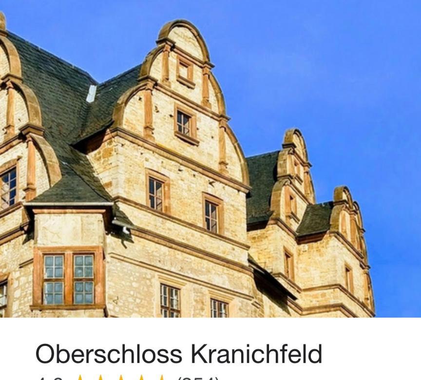 Delux Ferienwohnung Kunstgalerie Und Ilmradweg Kranichfeld Extérieur photo